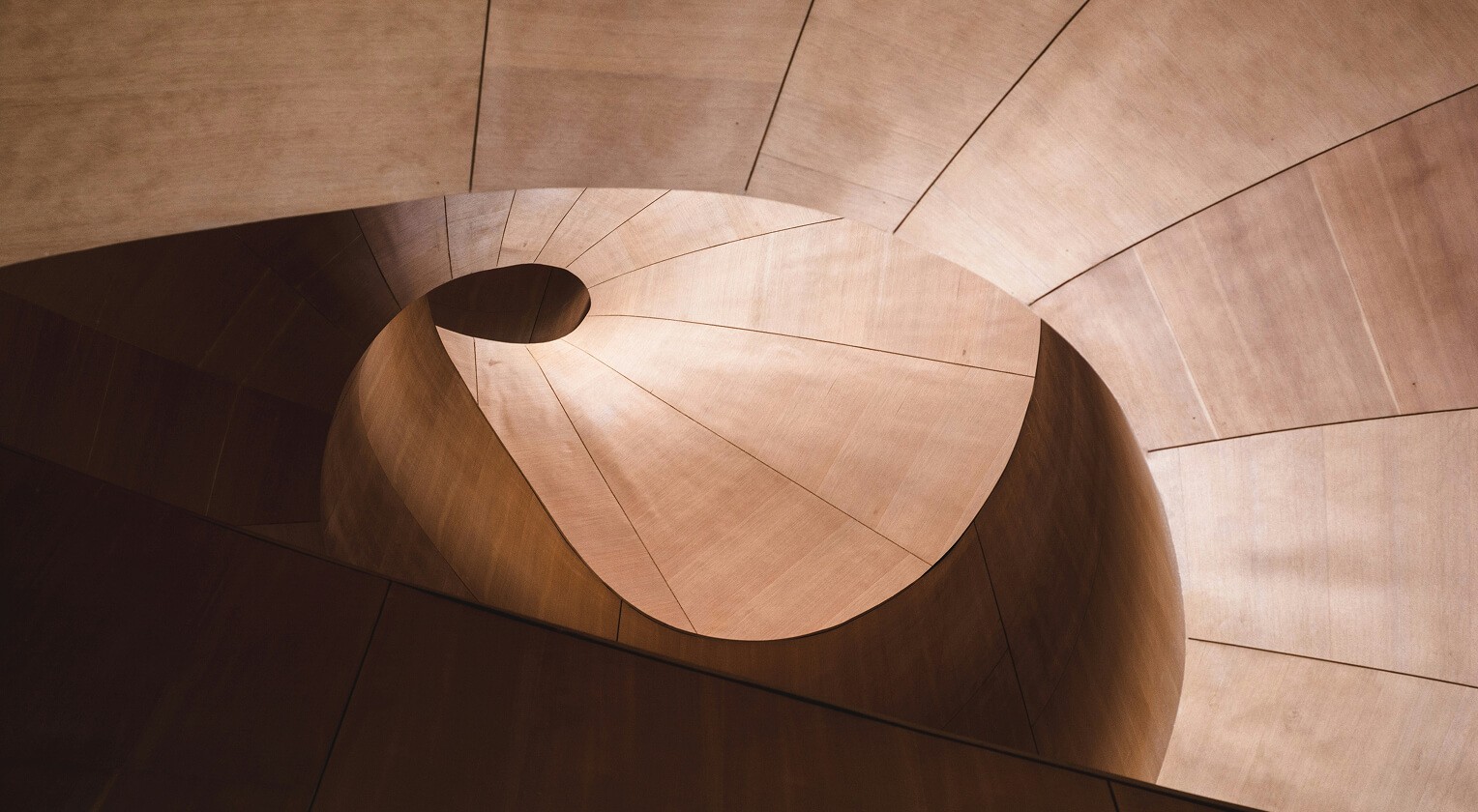 Abstract architectural spiral