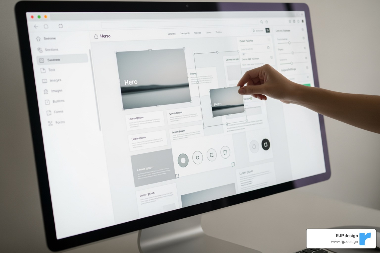 user-friendly drag-and-drop website builder interface - affordable web presence