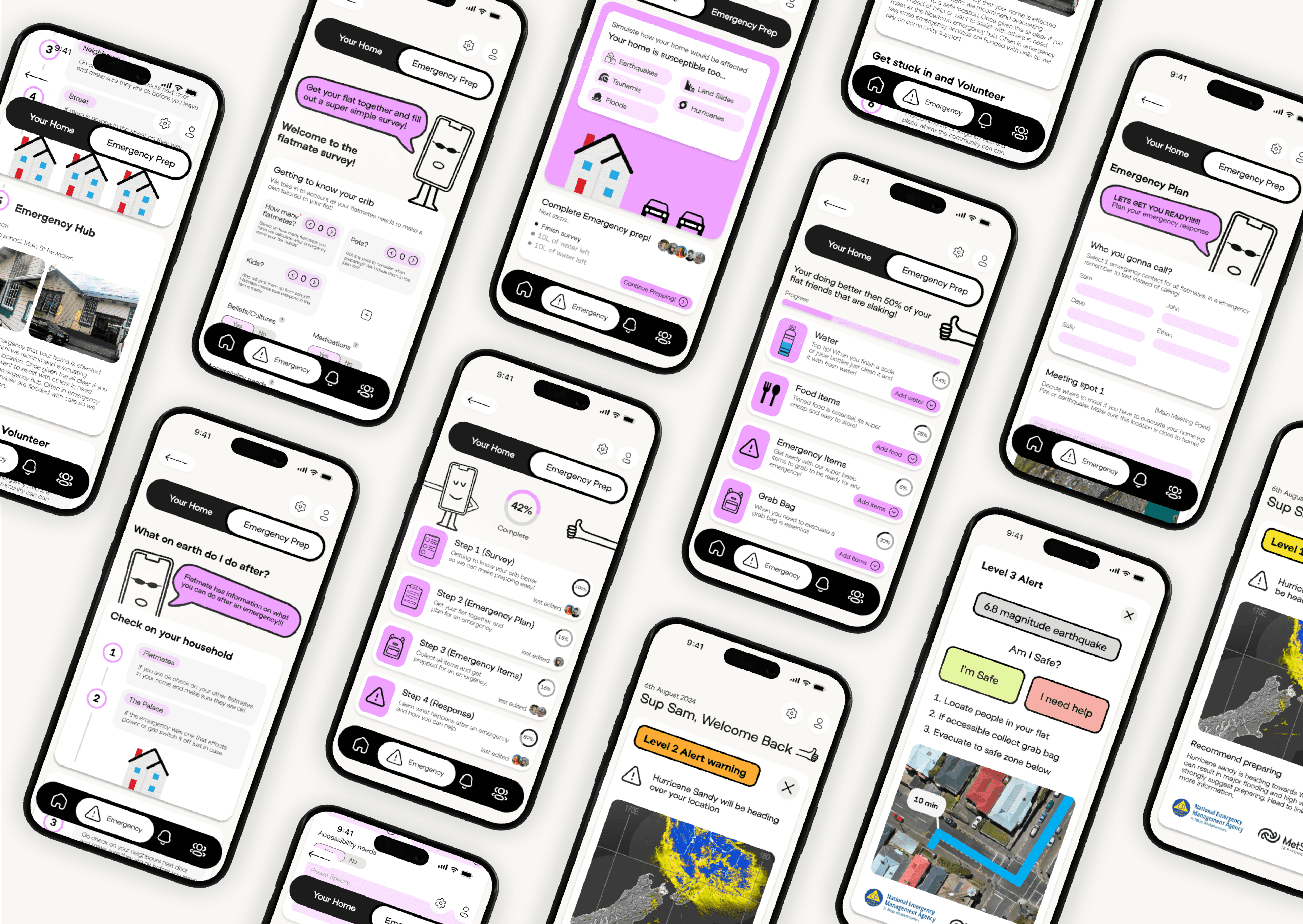 Flatmate's Emergency management tools 