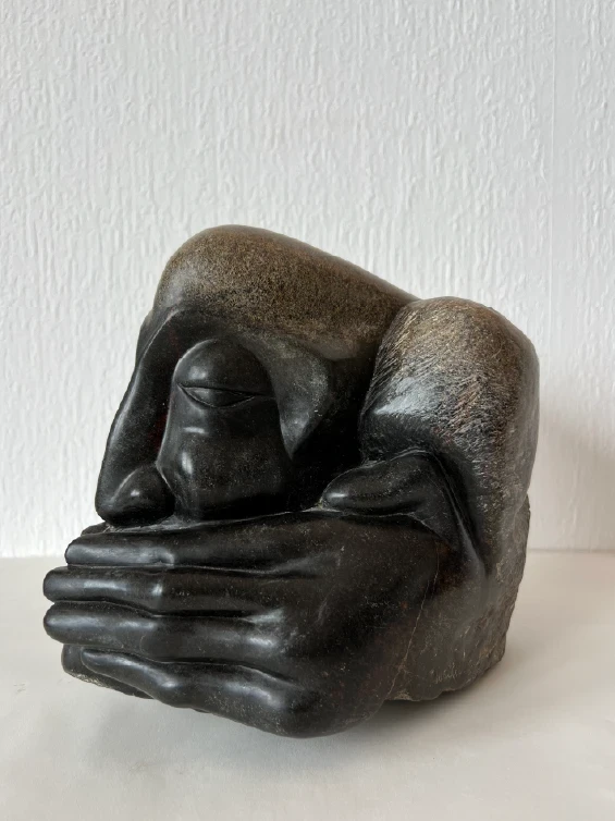 Shock of War, 2023. Serpentine. by Barbara Walker.