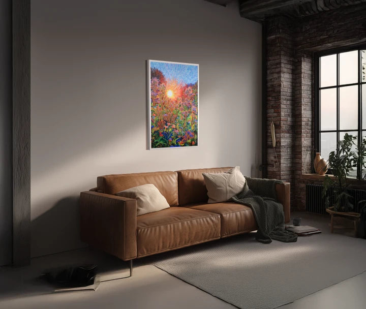 premium art poster and canvas prints, with originals available, from QART , of the artwork " In the summer garden "