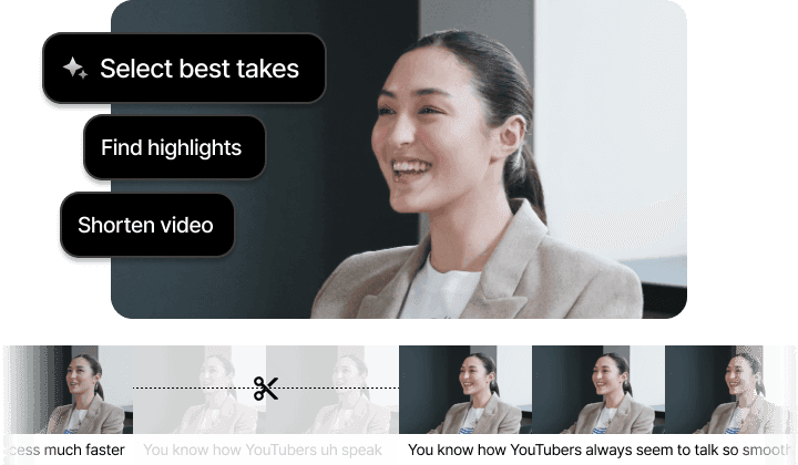 cutback auto rough cut before and after as an AI-powered trimming tool and cut ai premiere pro plugin
