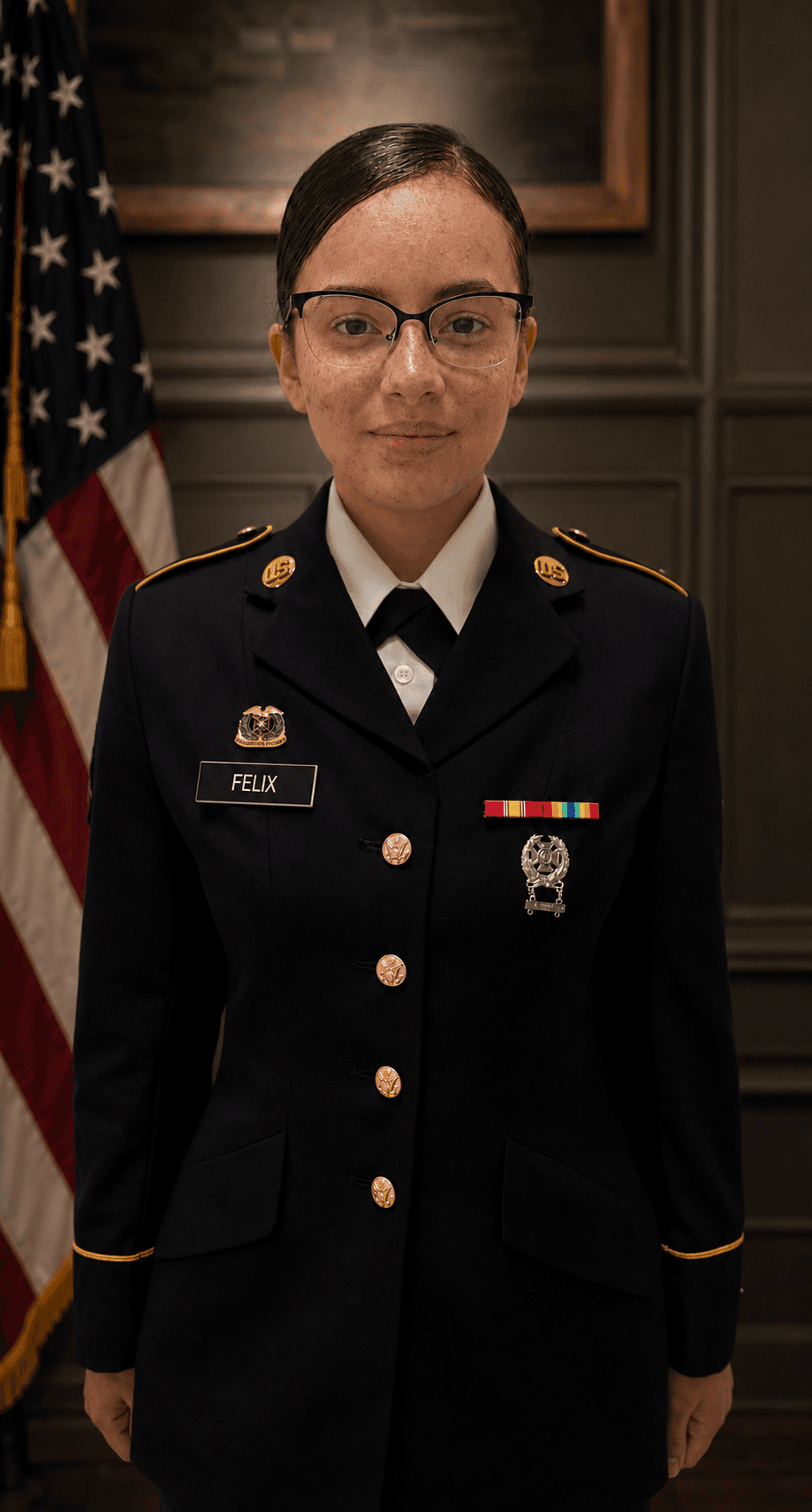 Leila Felix during military service