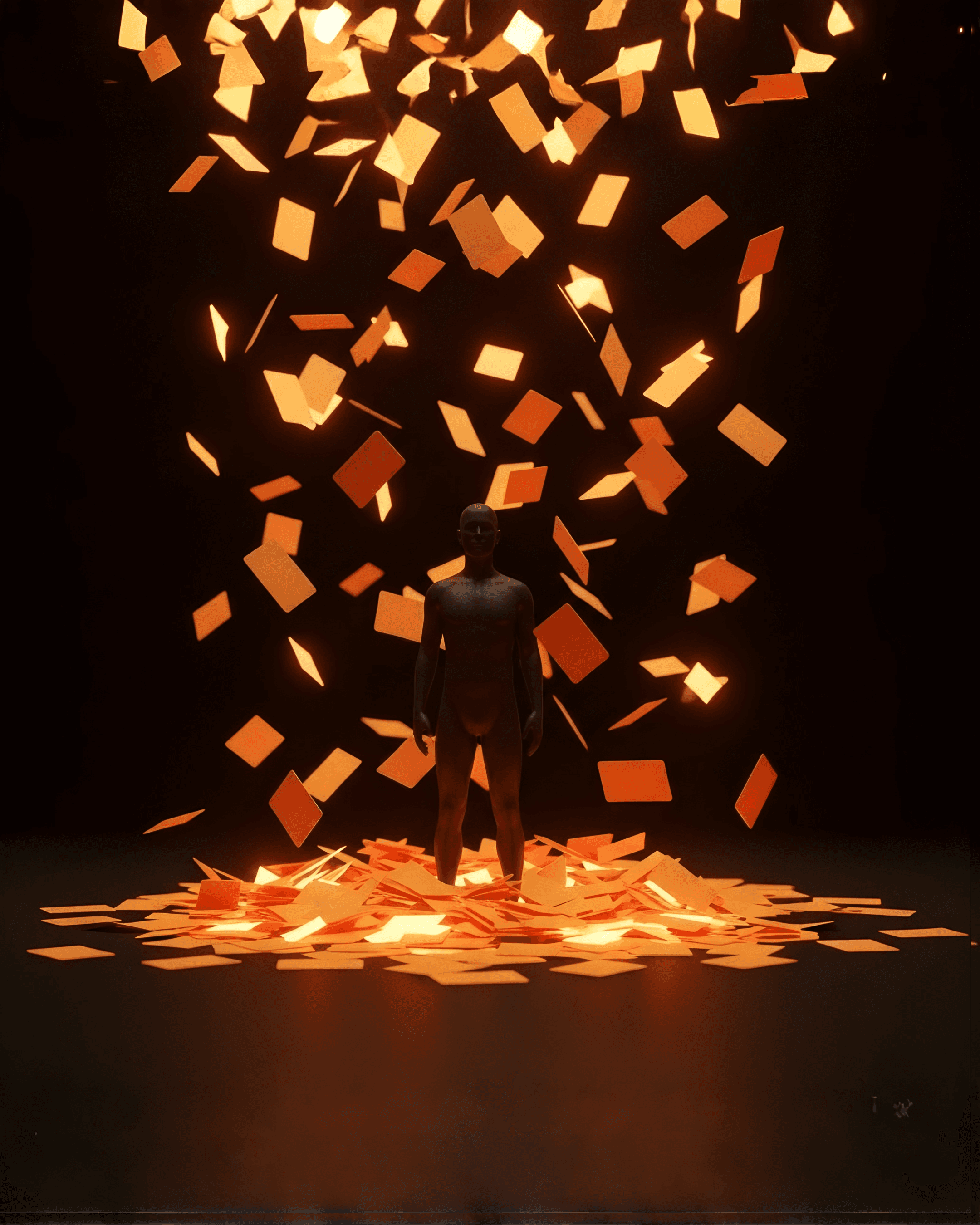 women with white hair posing towards right