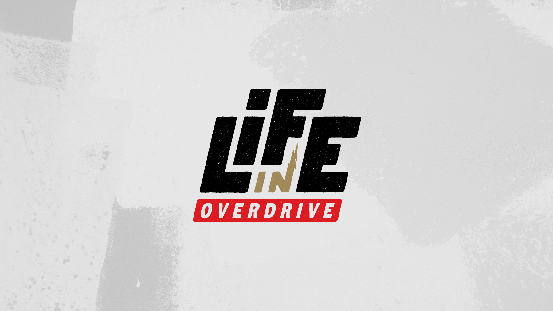 Image of the Life in Overdrive logo on a textured background