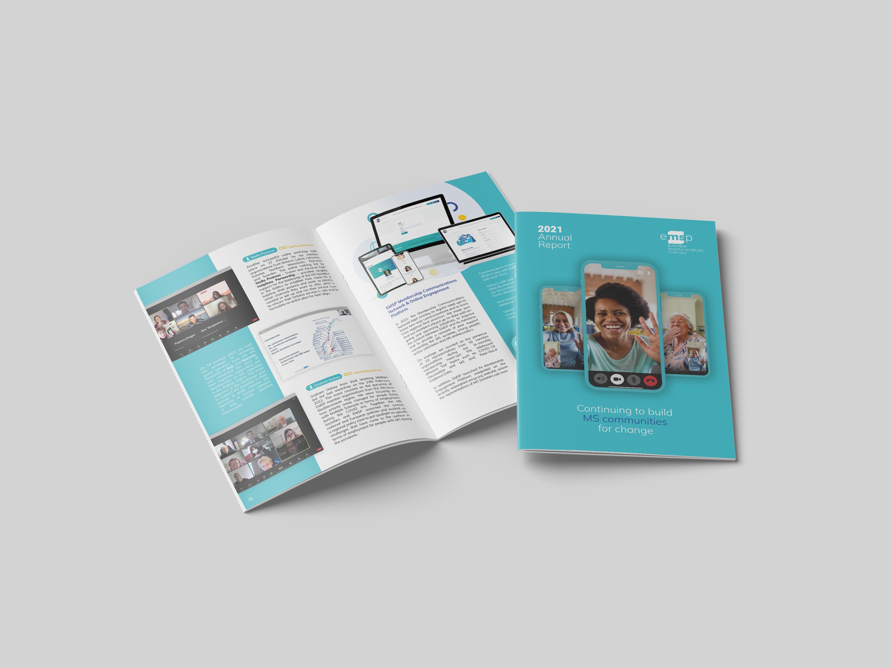 EMSP Annual Report 2021 Printed Spread and Cover
