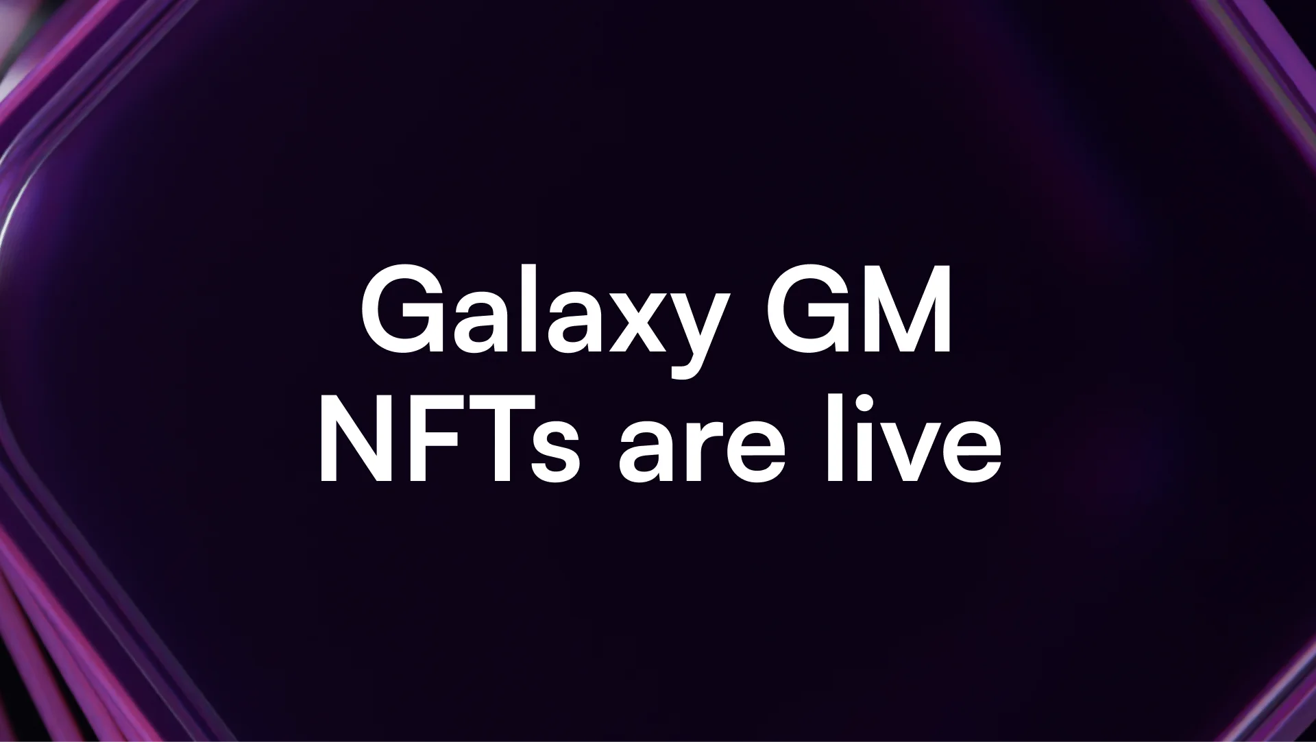 Galaxy GM NFTs: VeBetter's top tier is now officially live. On the right is a picture of B3MO