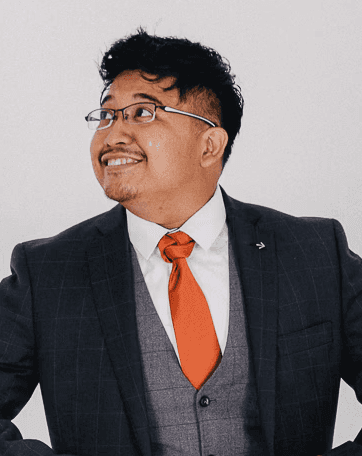 Smiling Man in pink Shirt