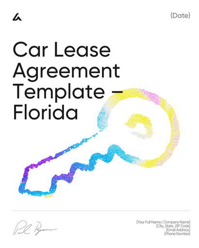 Car Lease Agreement Template – Florida