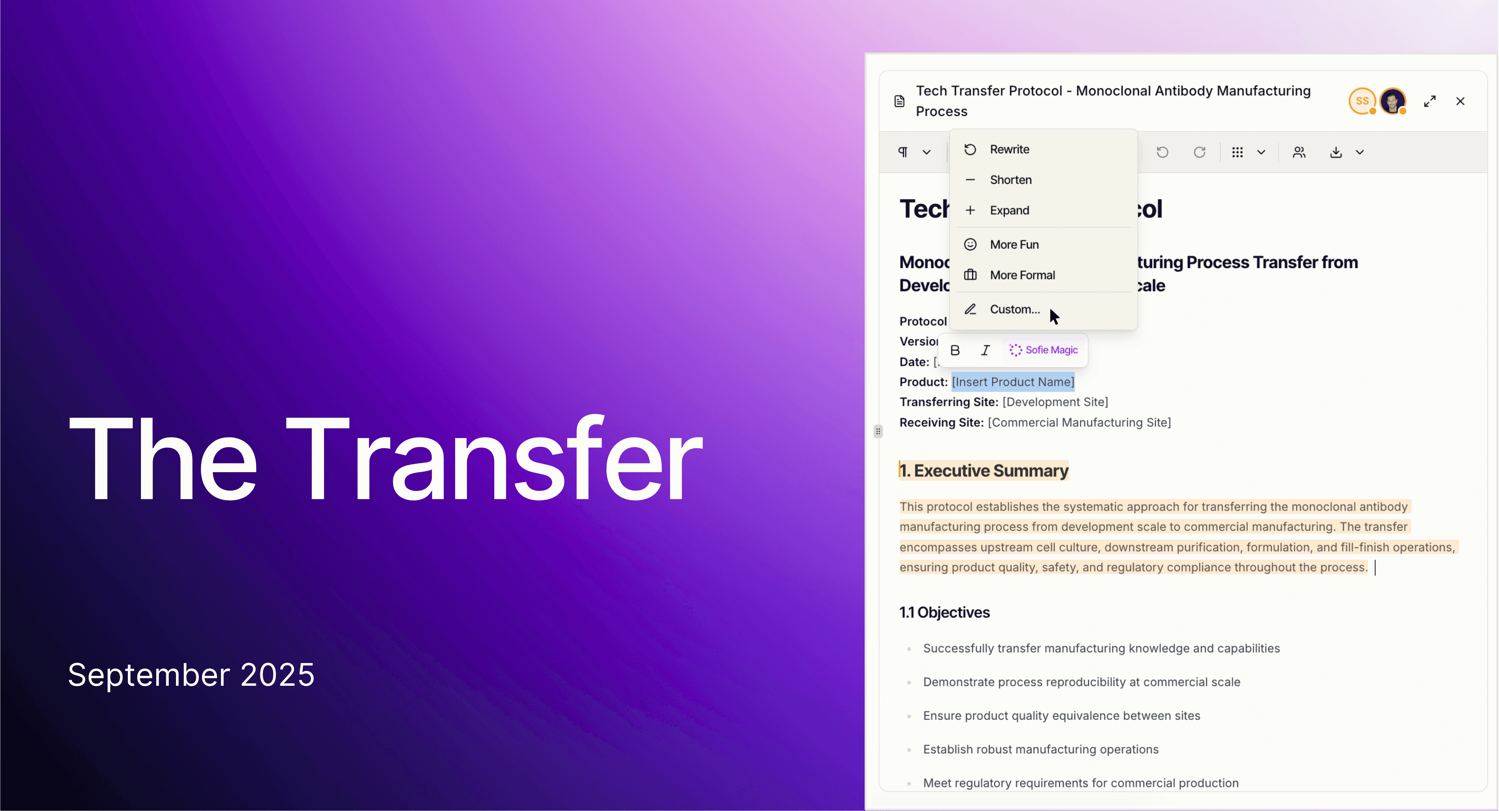 The Transfer September