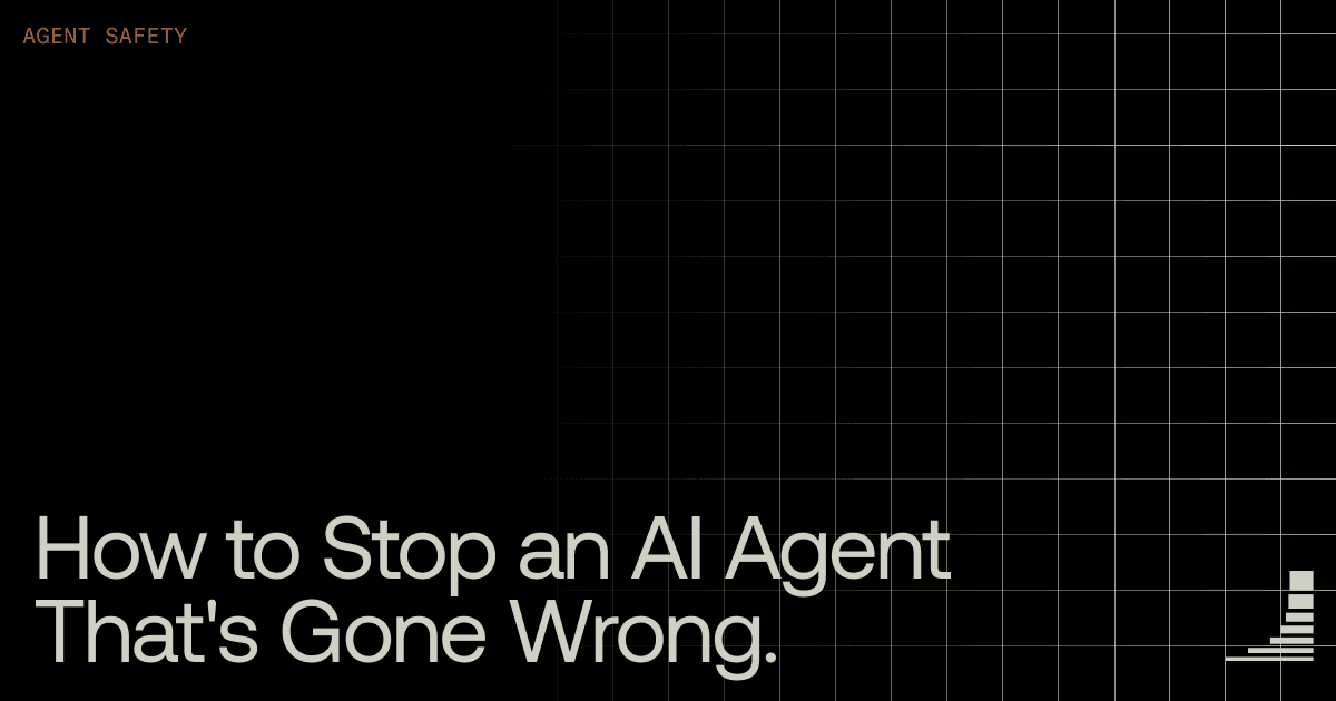 Waxell blog cover: The Kill Switch Problem: How to Stop an AI Agent That's Gone Wrong