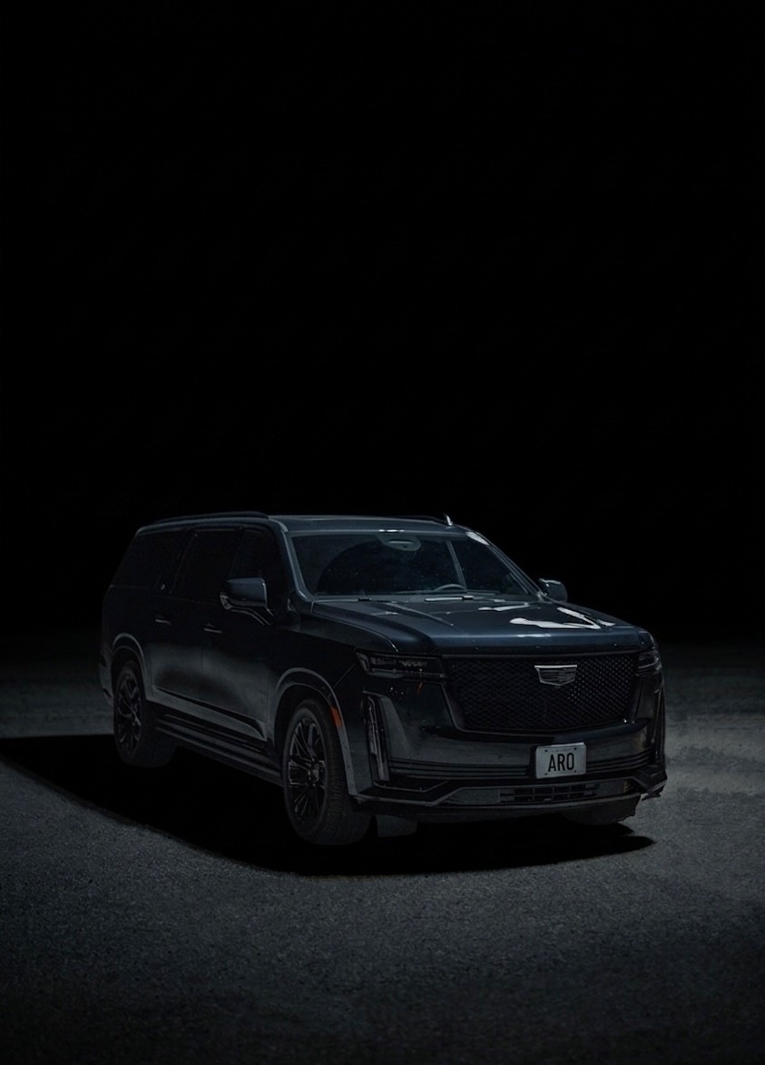 Black Cadillac Escalade ARO studio cinematic