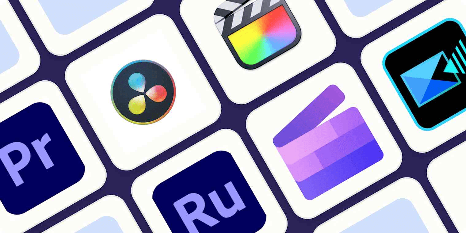 Image displays video editing applications - Best AI Video Enhancer for Beauty Content