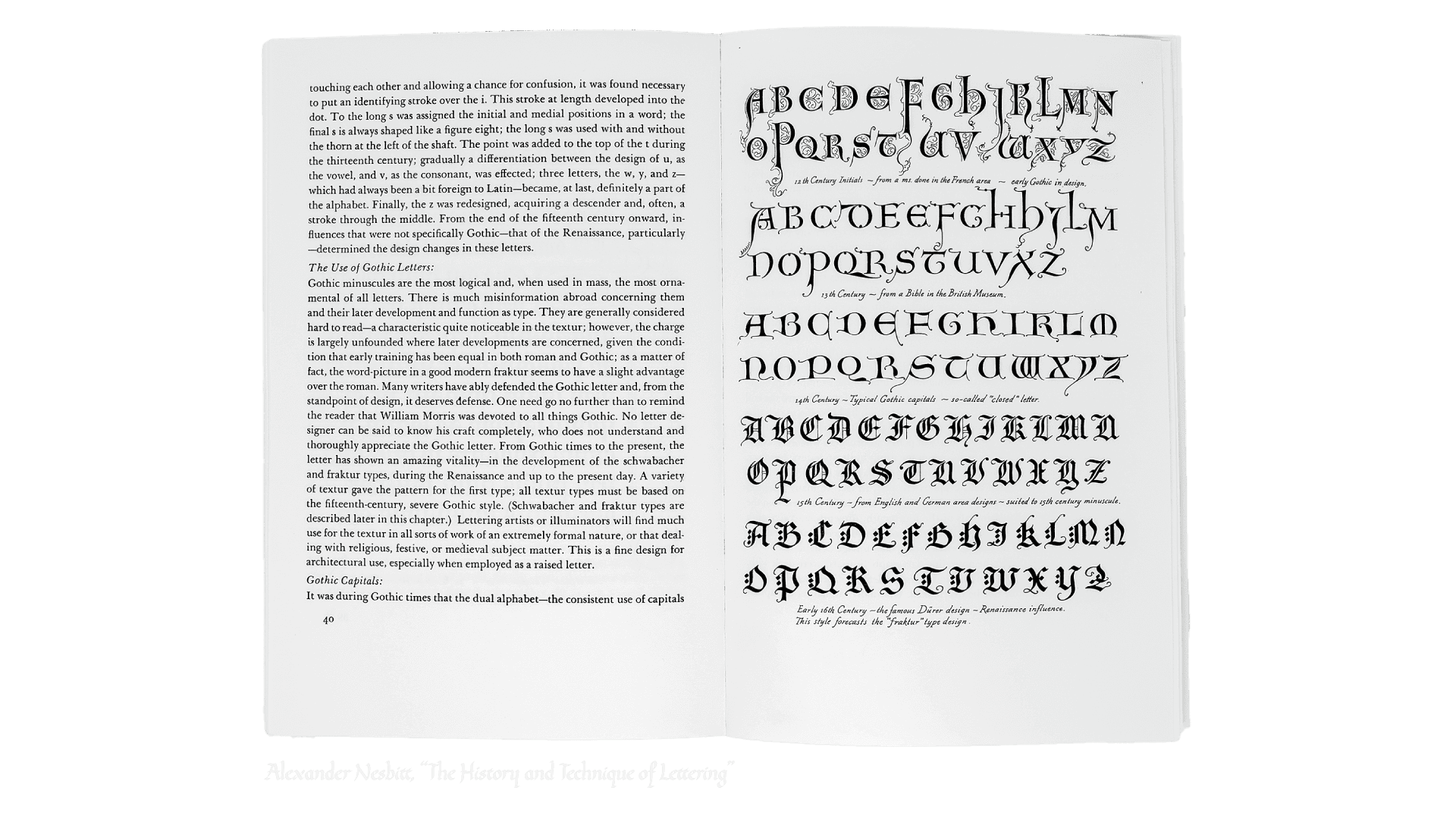Alexander Nesbitt's "The History and Technique of Lettering"