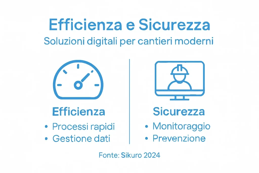 Infografica: come aumentare produttività e sicurezza nei cantieri