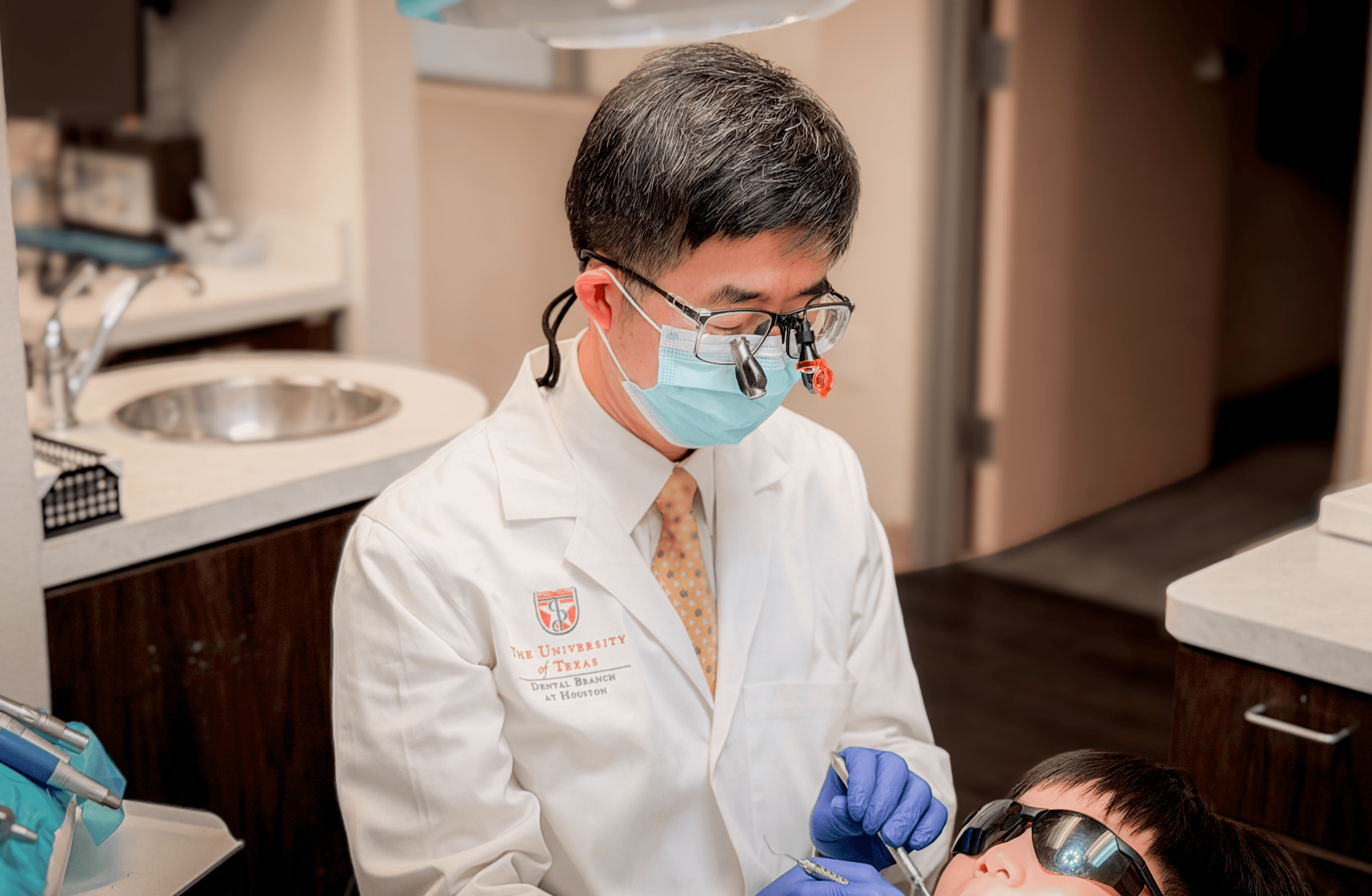dentist working on a patient
