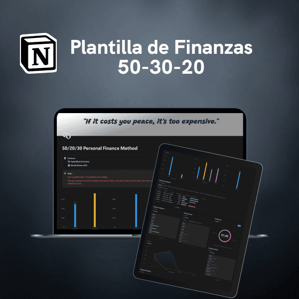 An image showing the Notion template 'Finance Tracker' by KinaNotion