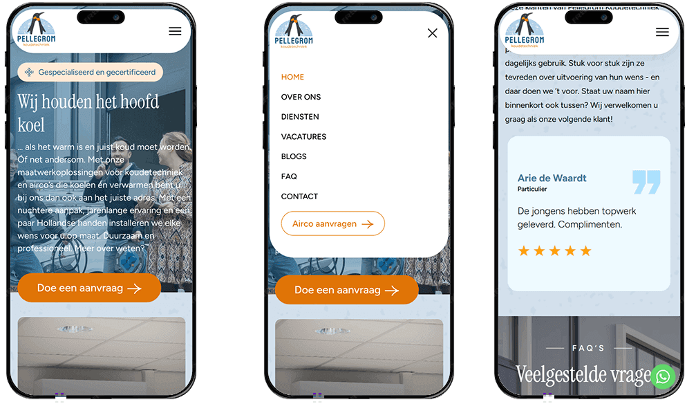 Pellegrom Koudetechniek Mobile