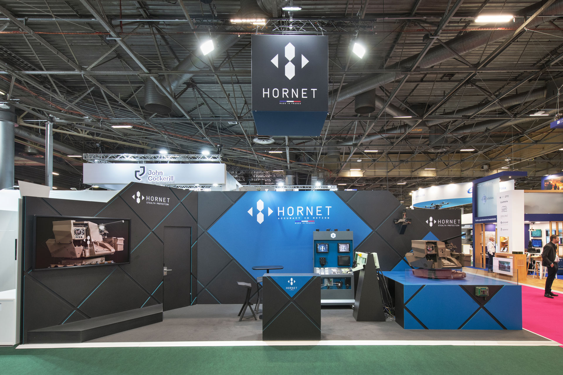 Stand indoor Hornet par Expace