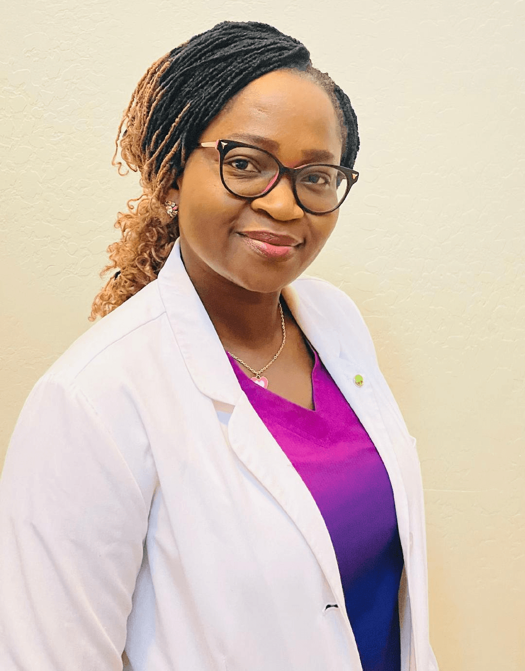 friendly female pediatrician touches shoulder teenage
