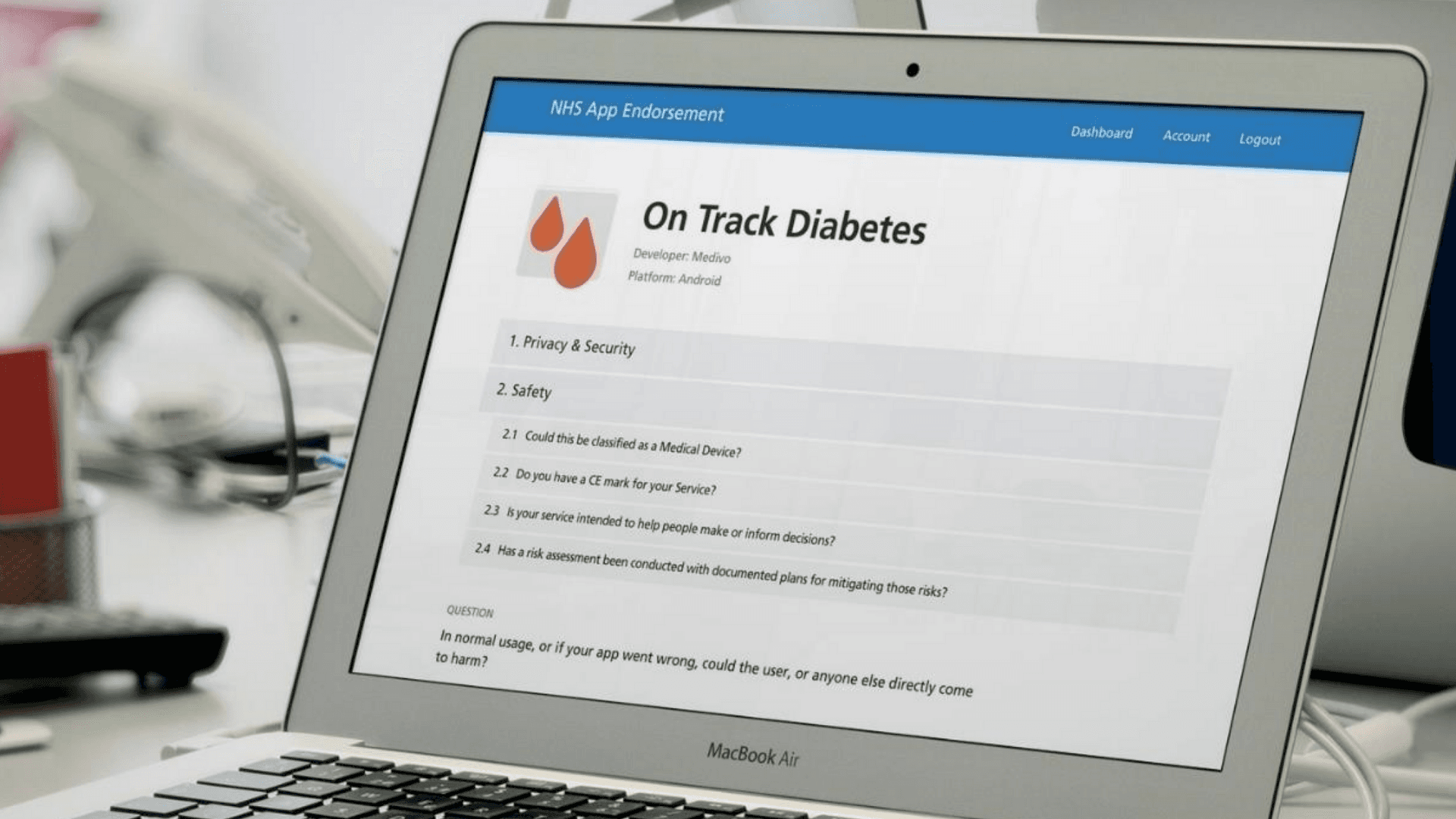 Publich Health England's app