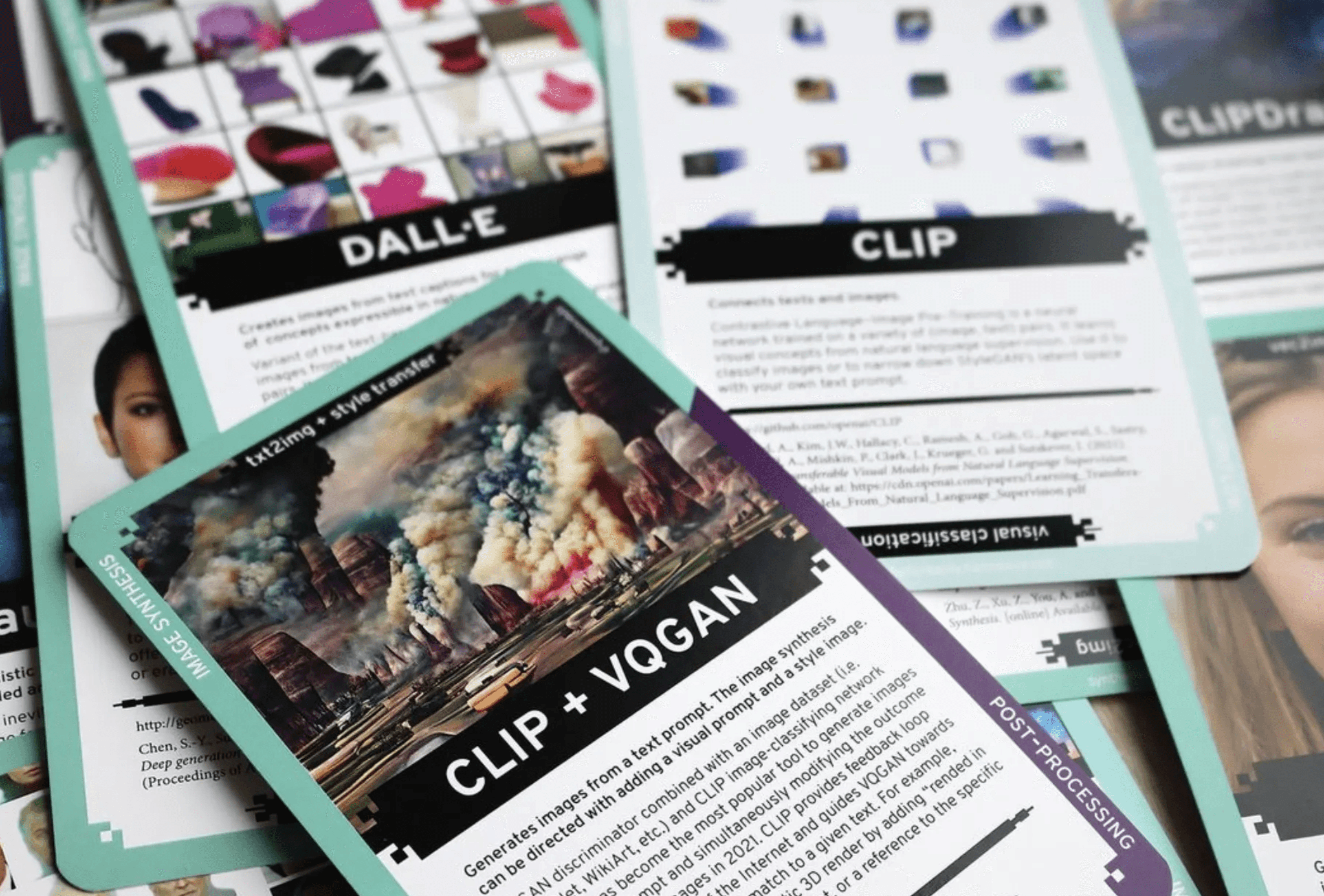 Collective Vision of Synthetic Reality, AI models brainstorming cards 7.0 | Instagram Lenka Hámošová