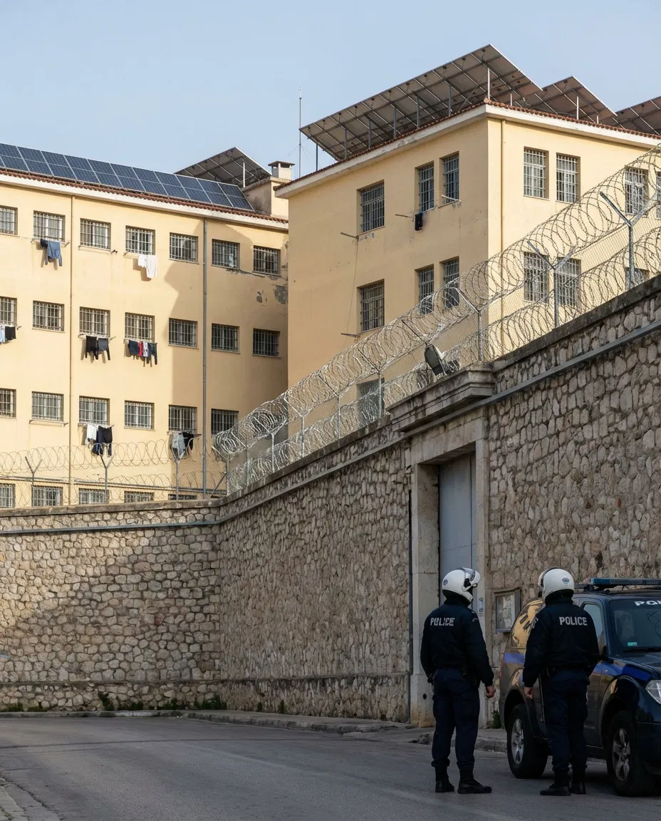 Exterior of Korydallos Prison