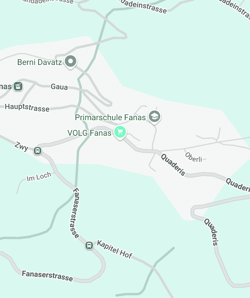 Standort Fanas auf der Karte.