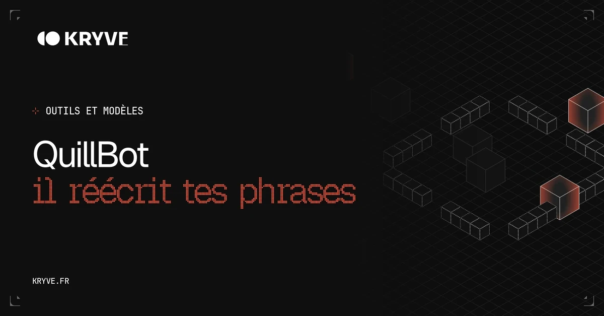 QuillBot : couverture Kryve, catégorie Outils et modèles