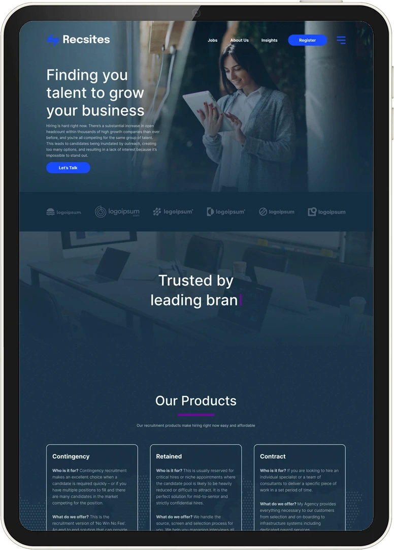 Recsite website template