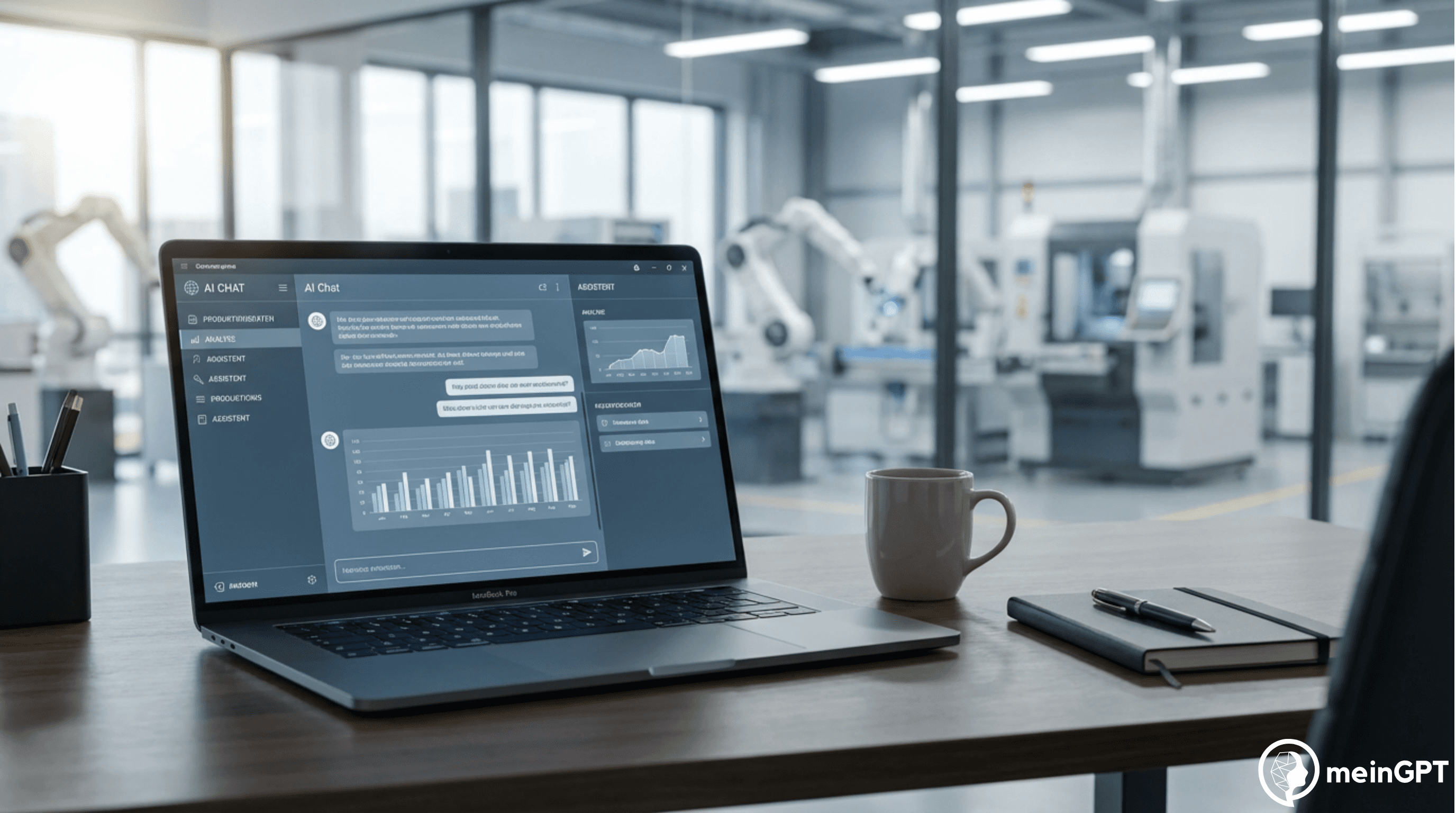 KI-Plattform Vergleich für deutschen Mittelstand am Laptop