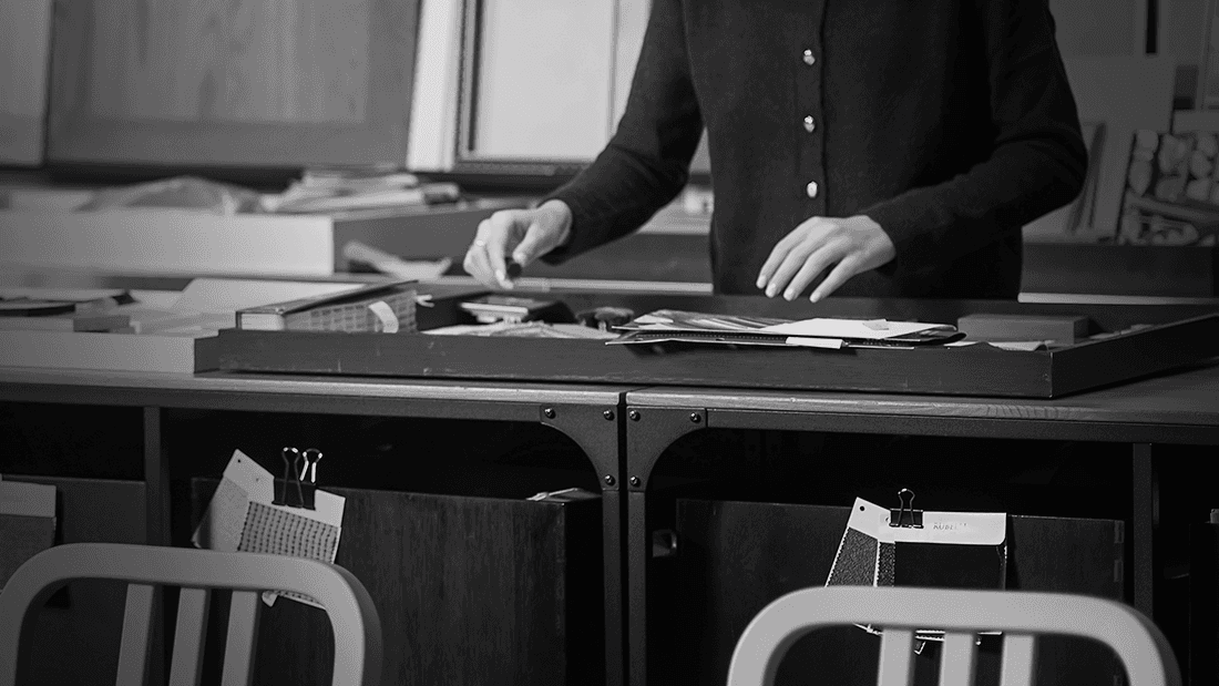 Portrait of work at the studio