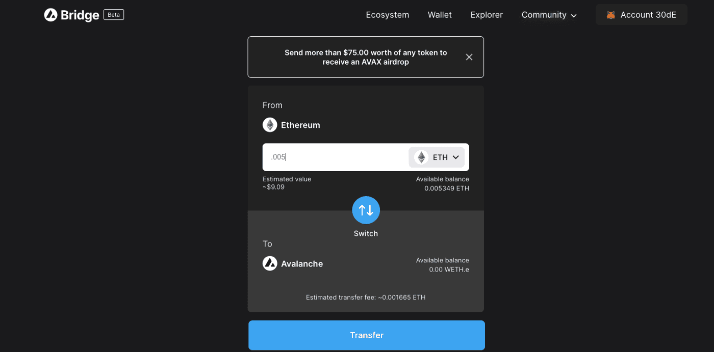 avalanche-bridge-ui