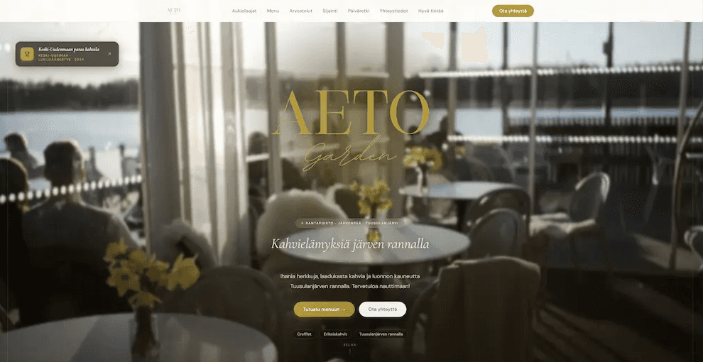 Aeto Garden etusivu