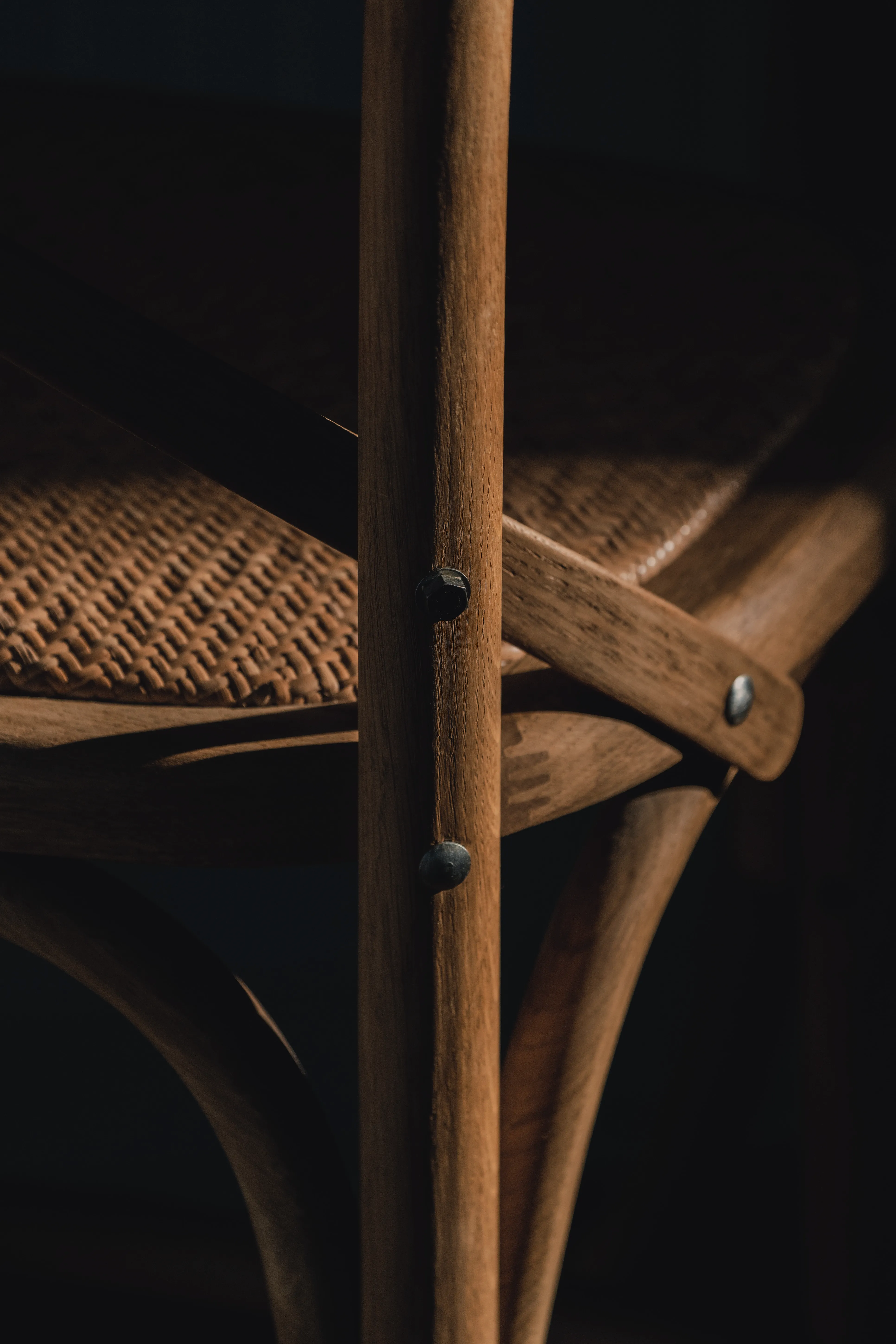 A close-up image of a chair