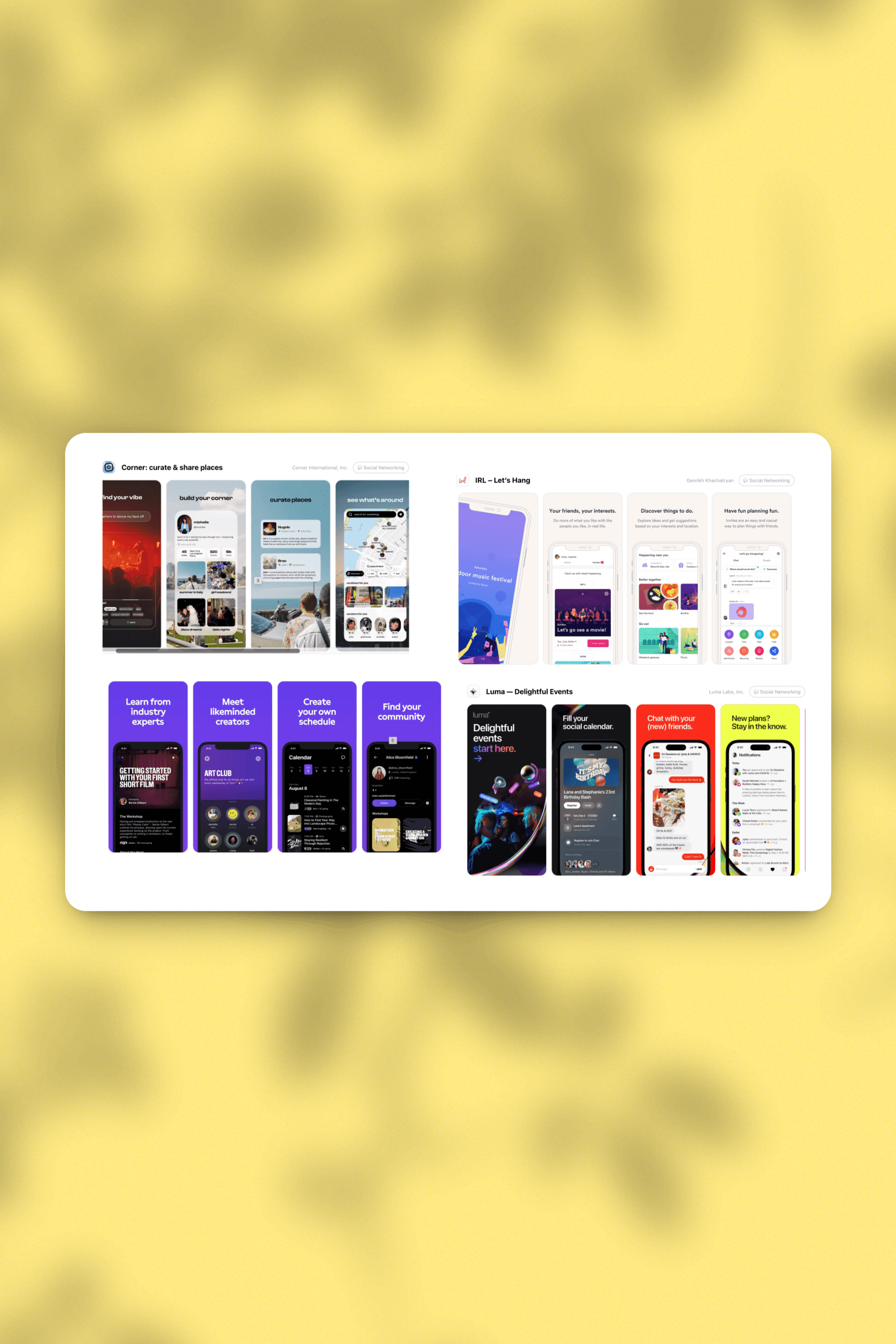 A screenshot from a website header