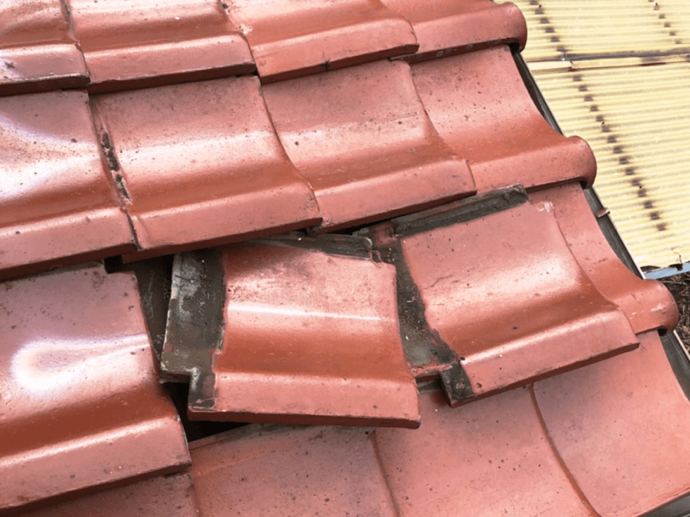 全体的な瓦浮き・ズレ