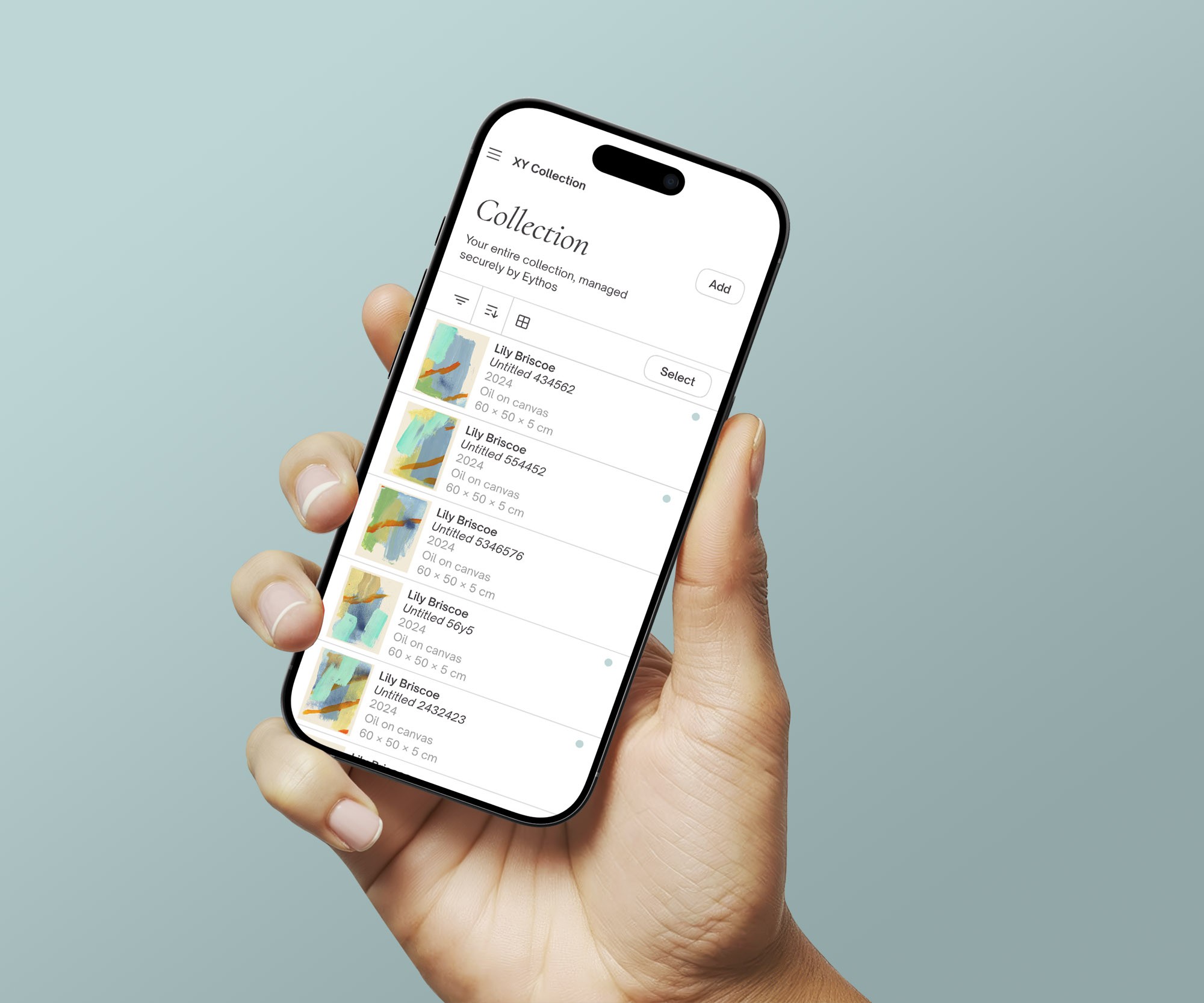 With Sesame you can view your collection any time, any place