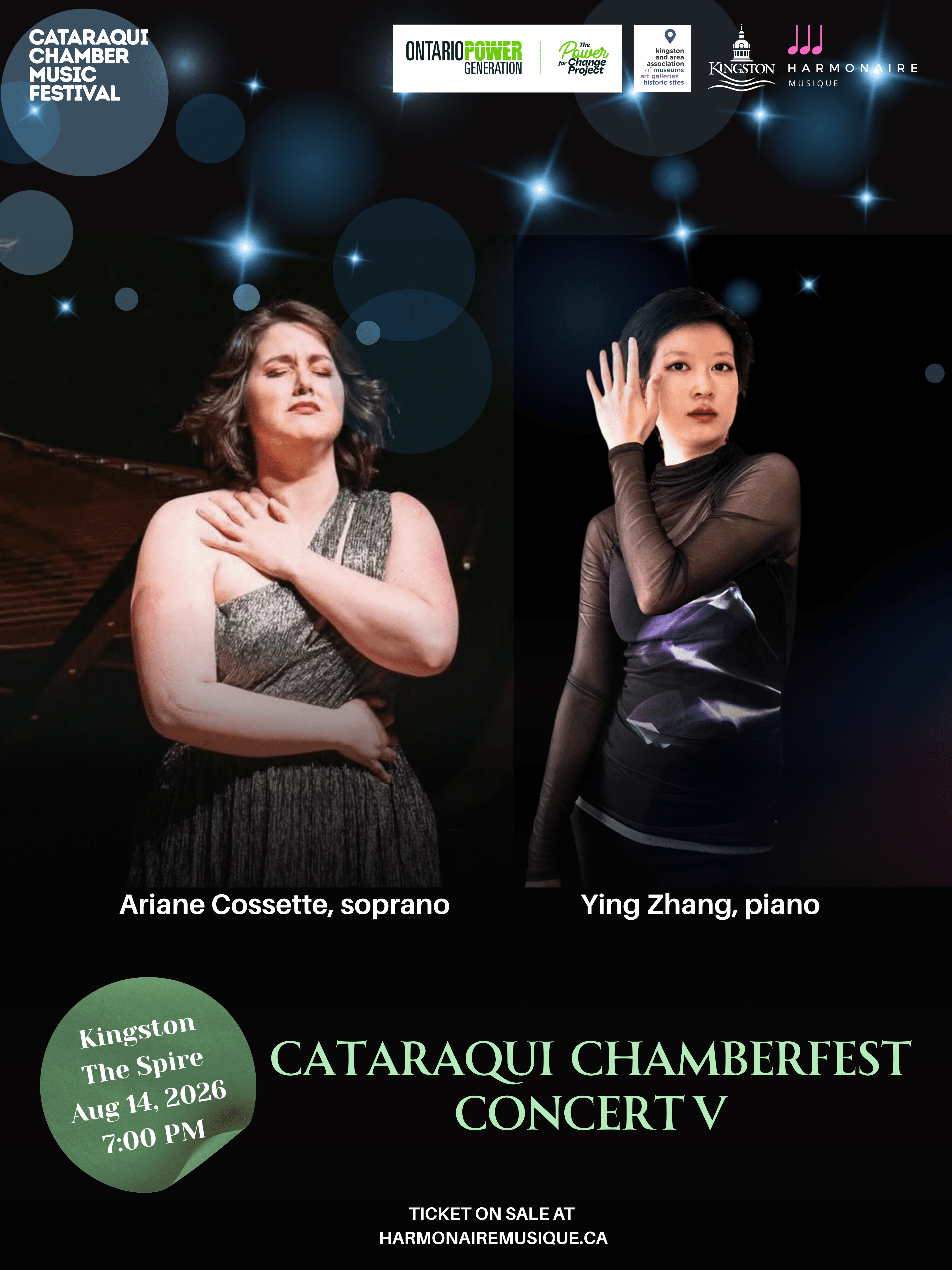 Harmonaire Musique Ying Zhang and Ariane Cossette