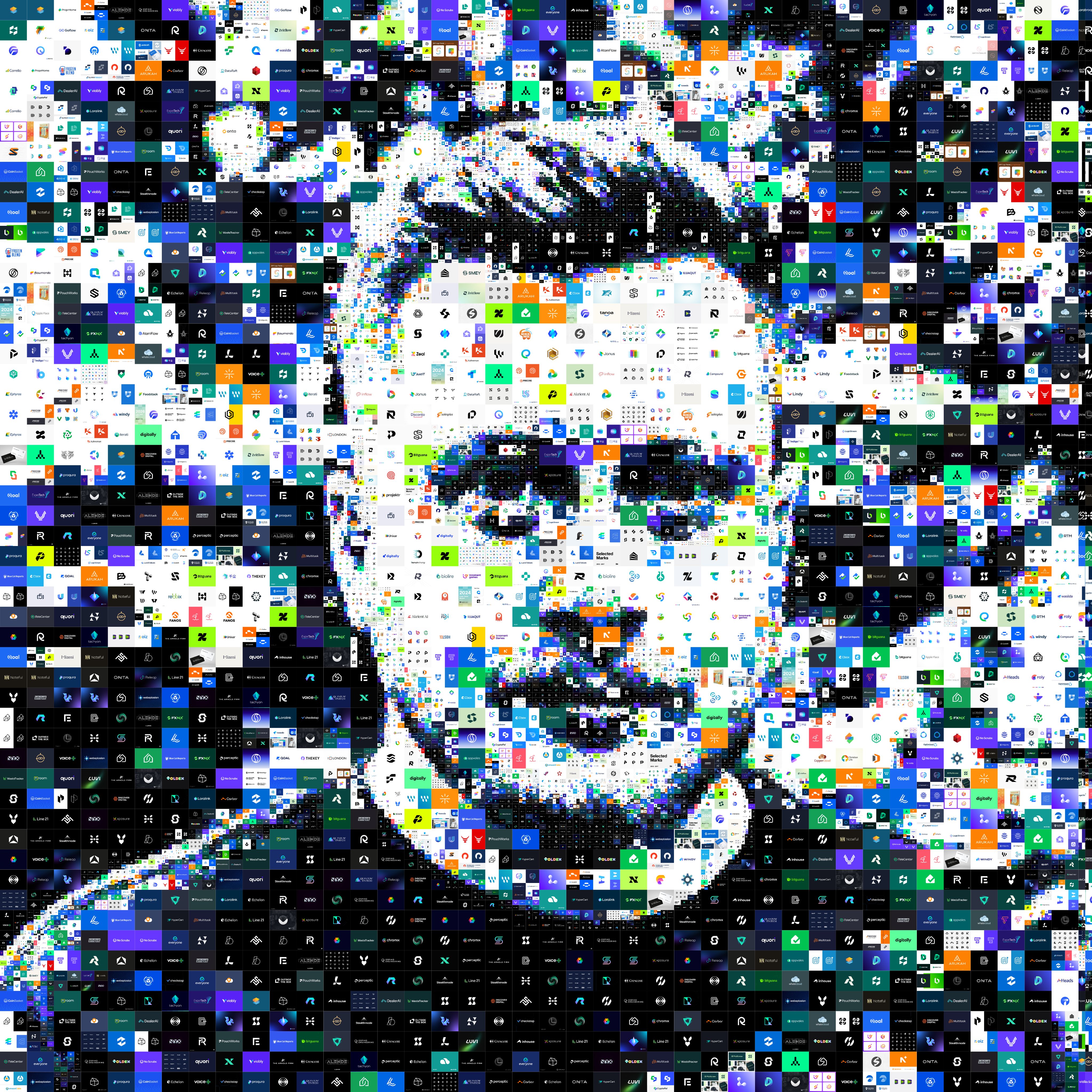 Rafael Duarte, portrait made of 620 designs
