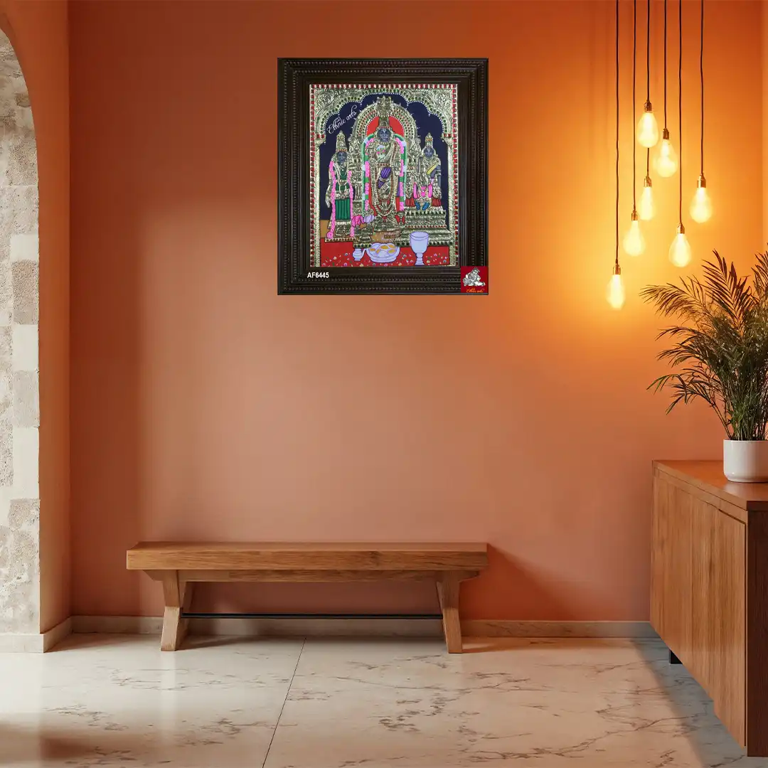 Lord Venkateswara with Sridevi and Bhudevi