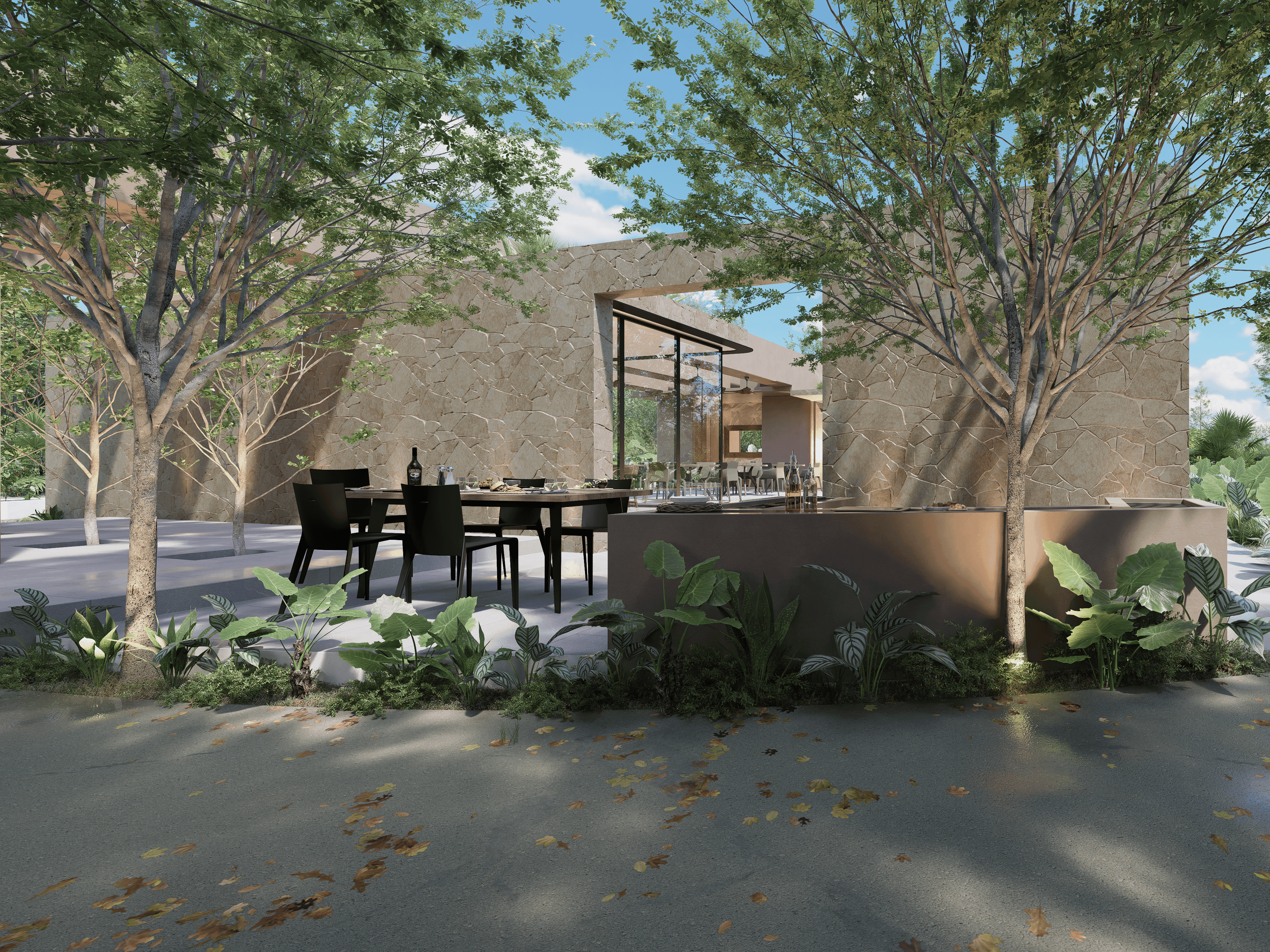 San Modesto Grill Area.