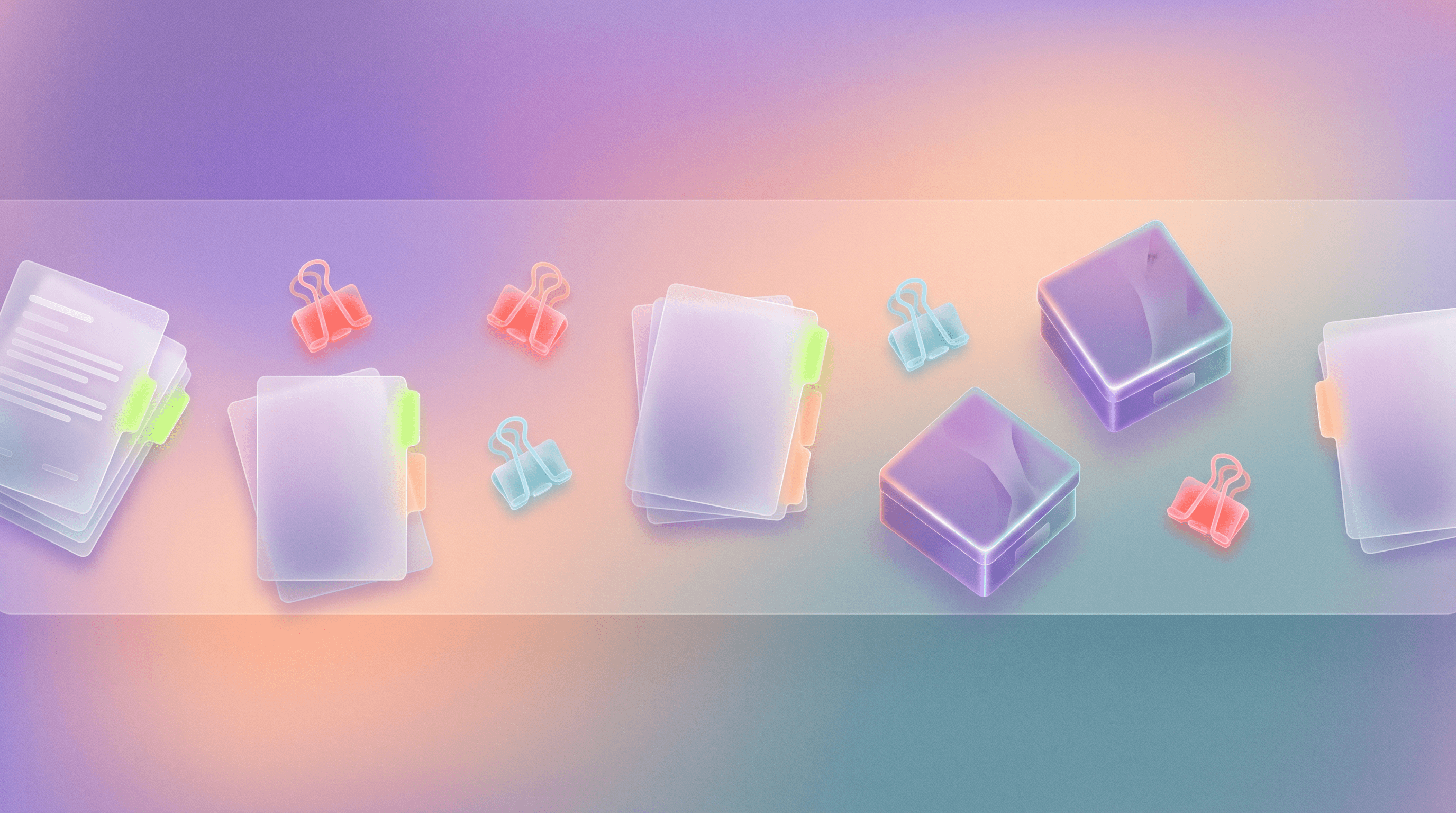 Stacks of marked contracts in a deal room