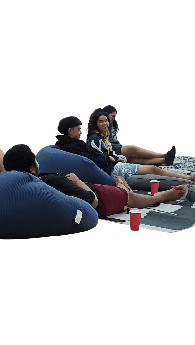 Kids Talking and Relaxing