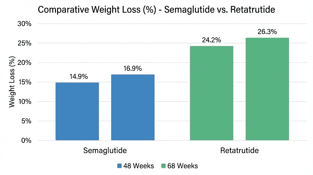 comparative retatrutide vs semaglutide