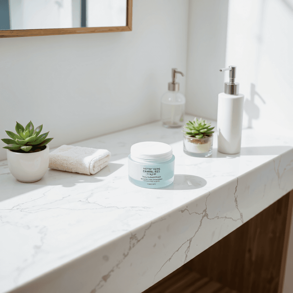 product photography of skincare gel