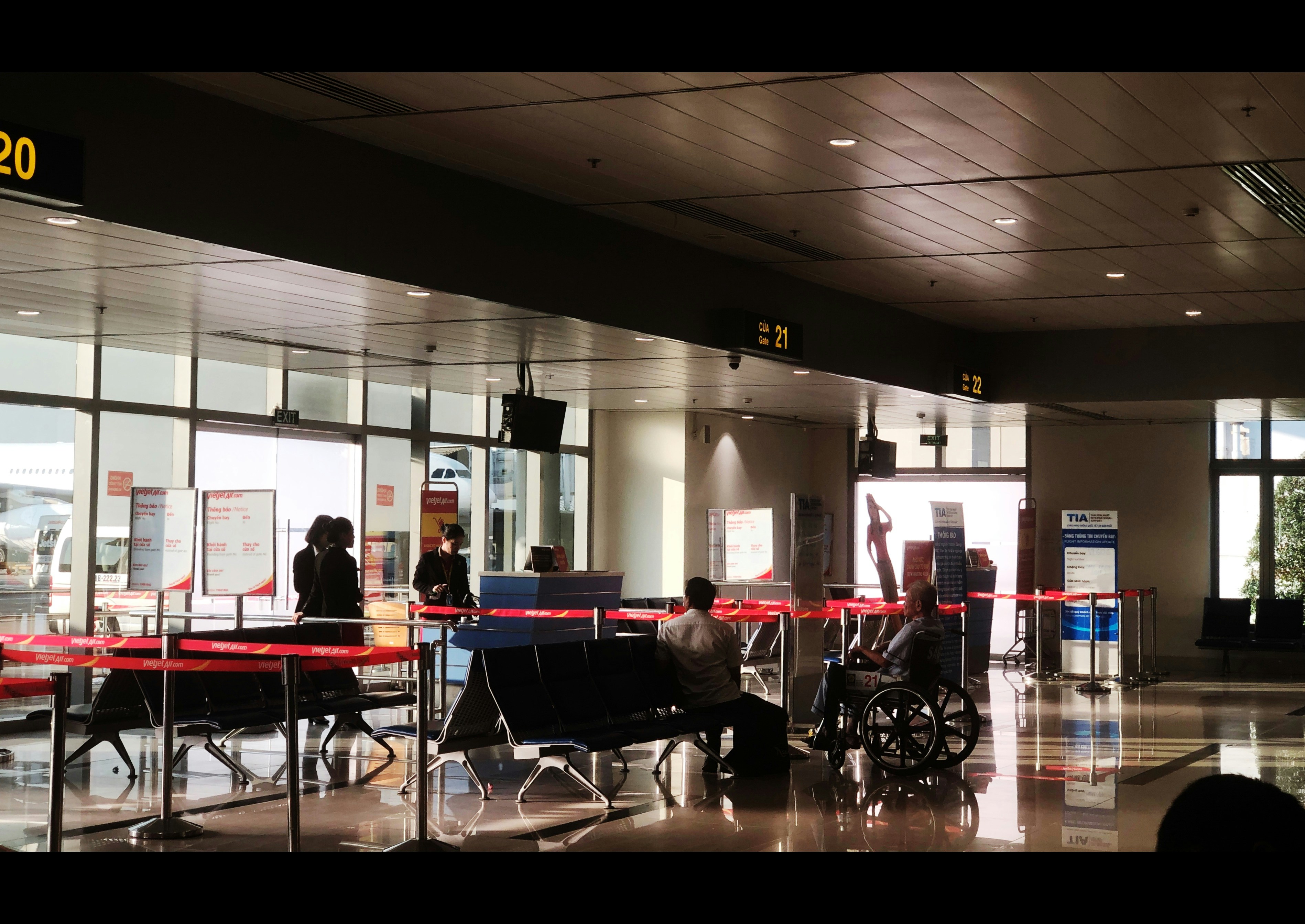 people sitting on chair inside building