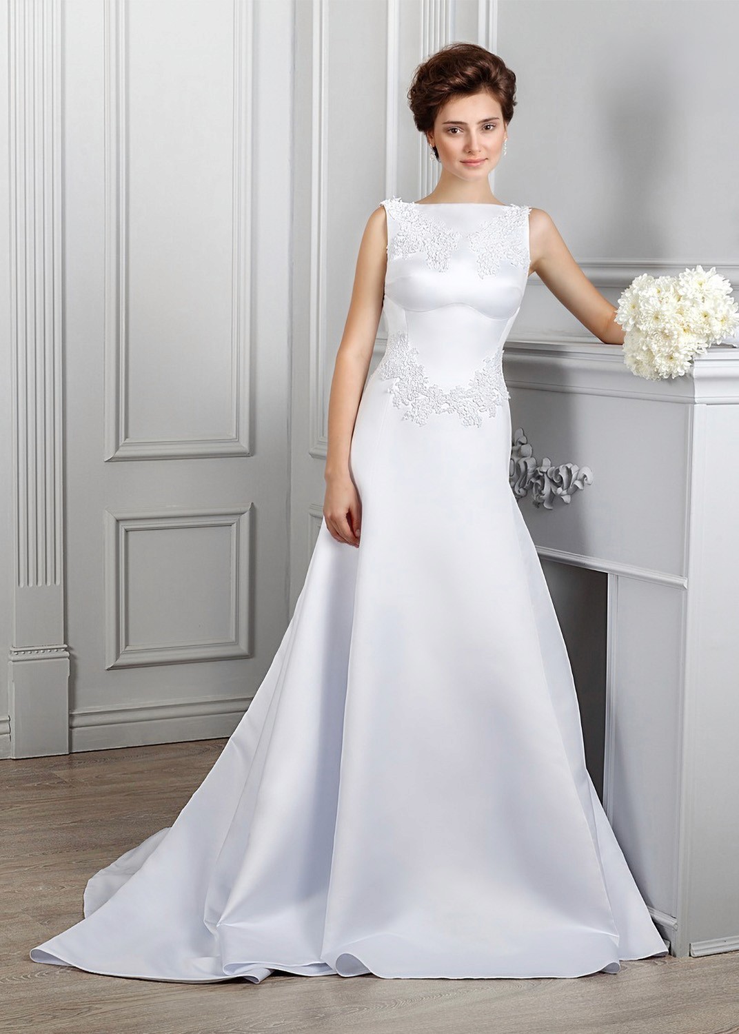 Model wearing Louise Bridal Spring-Summer 2014 wedding dress designed by Creative Director Vladyslav (Vlady) Vyshnevetskiy