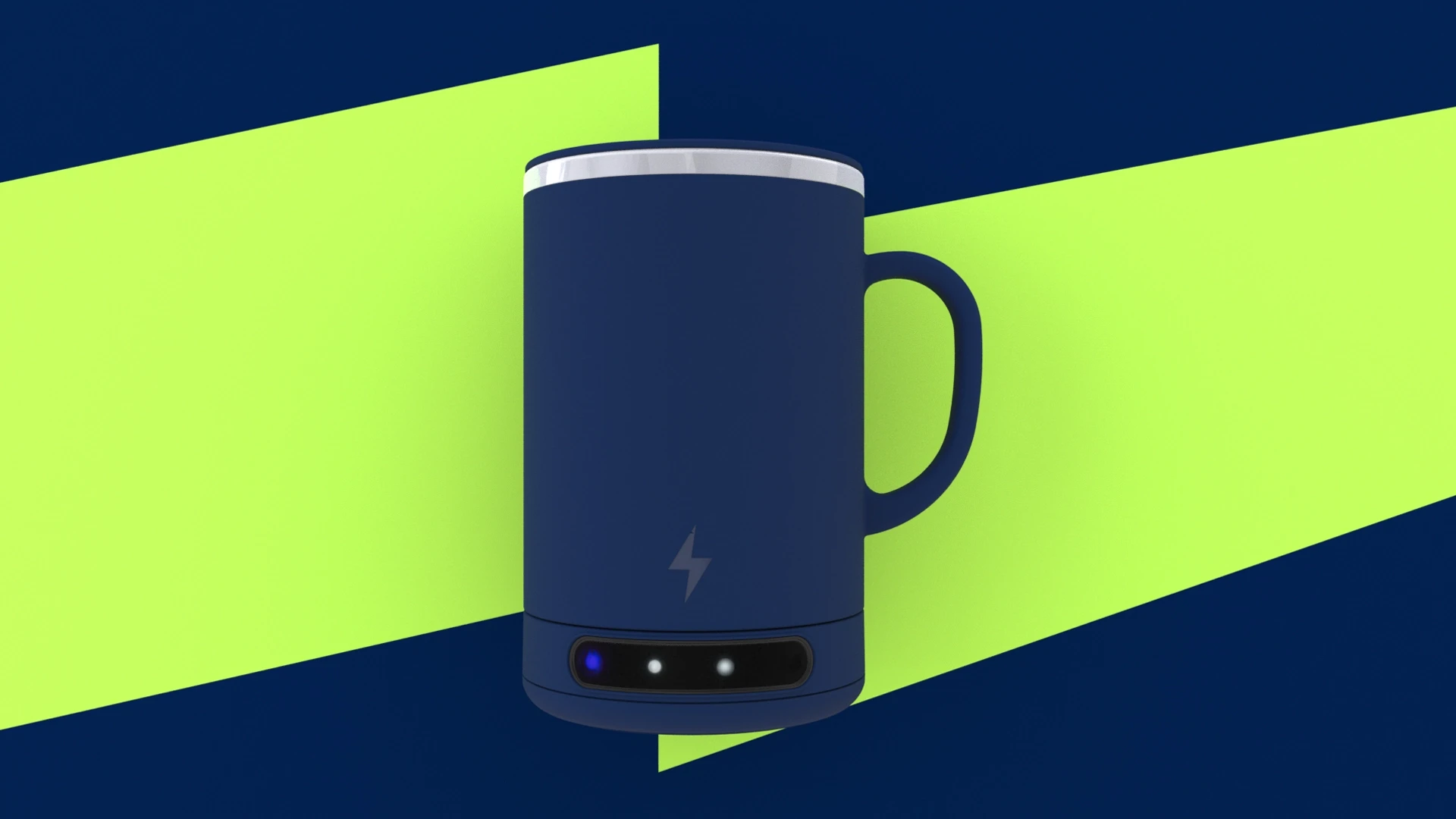 Branded product render for Bolt self heating mugs