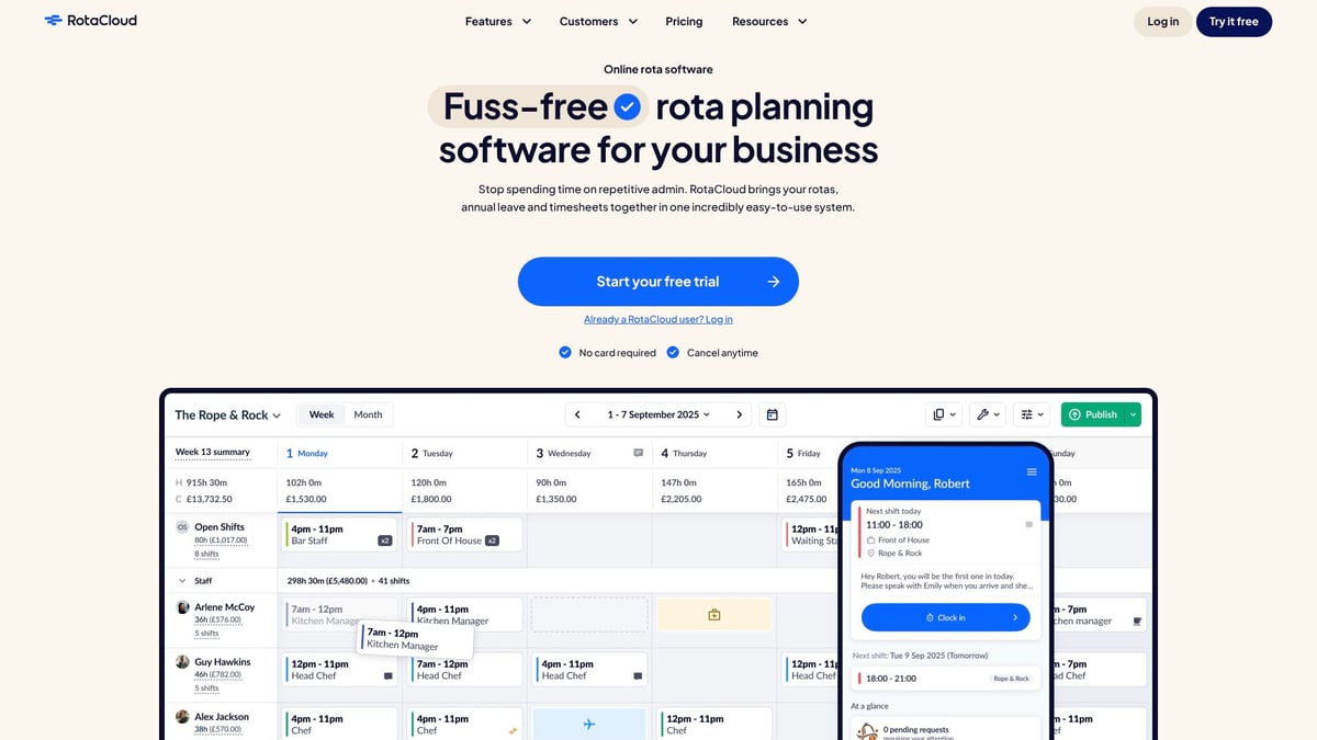 6 Leading Rota Software Solutions to Streamline Scheduling 2026 - RotaCloud